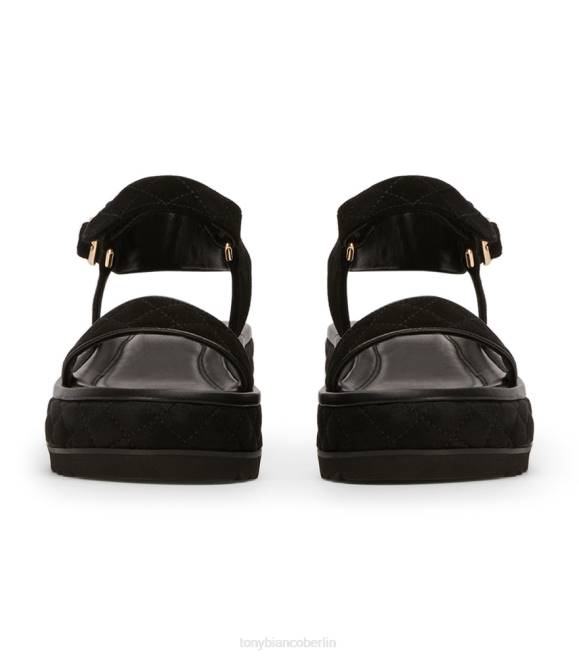 Sandalen| de Tony Bianco Frauen Zahara-Sandalen schwarzes Wildleder 4624606